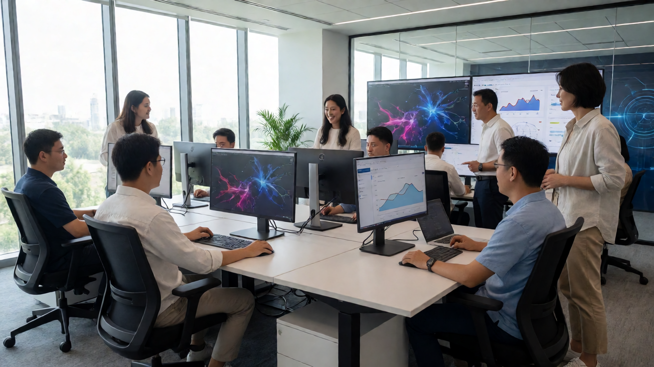 星空体育数据中心——专业体育资讯团队与数据分析后台工作场景